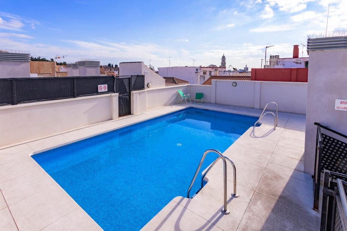 Apartamento -Malagasunapts- Central Freeparking Rooftoppool Exterior foto